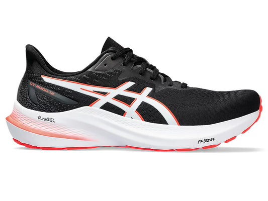 Asics GT-2000 12 Men's - Black/Sunrise Red