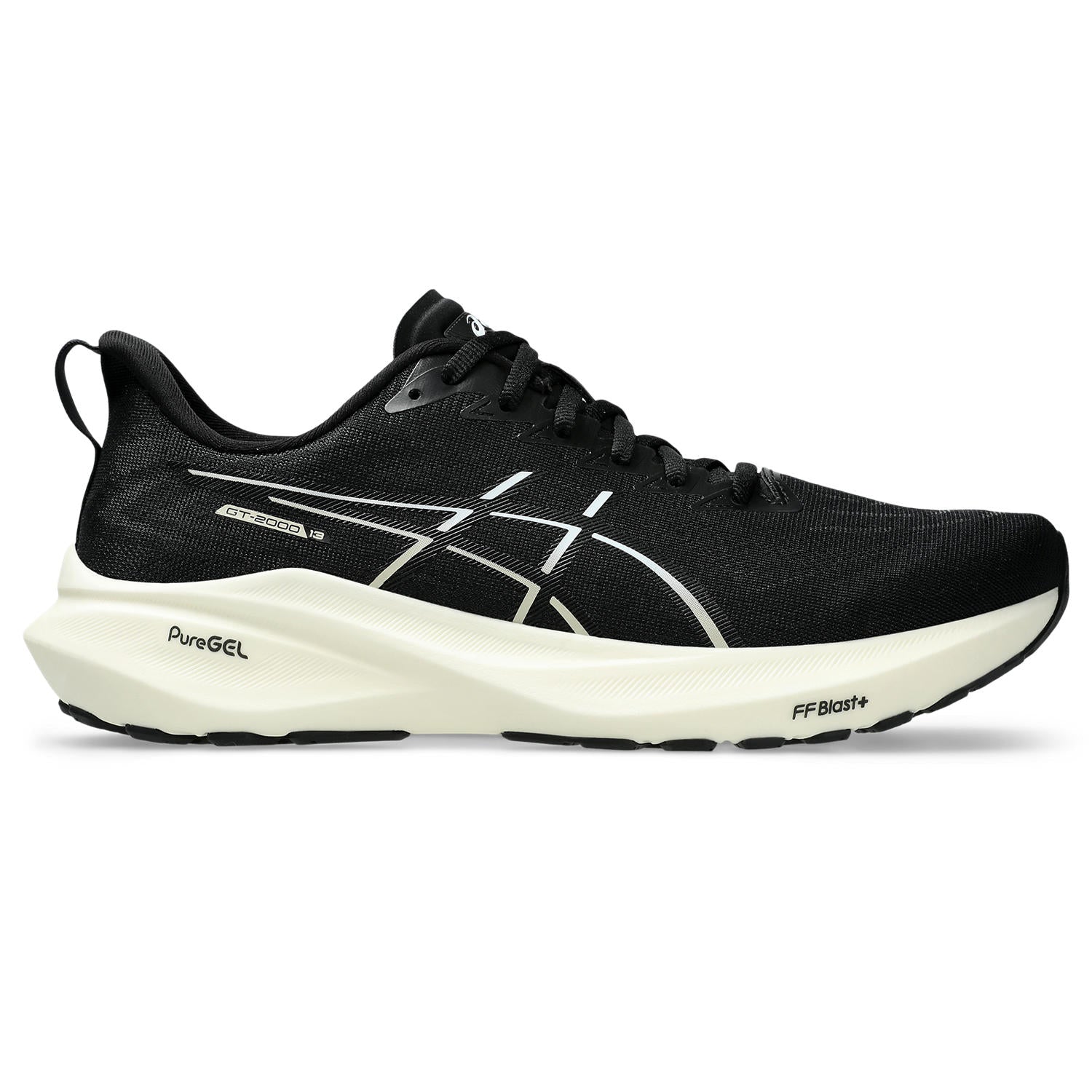 Asics GT 2000 13 Wide 2E Men s Black White The Sweat Shop