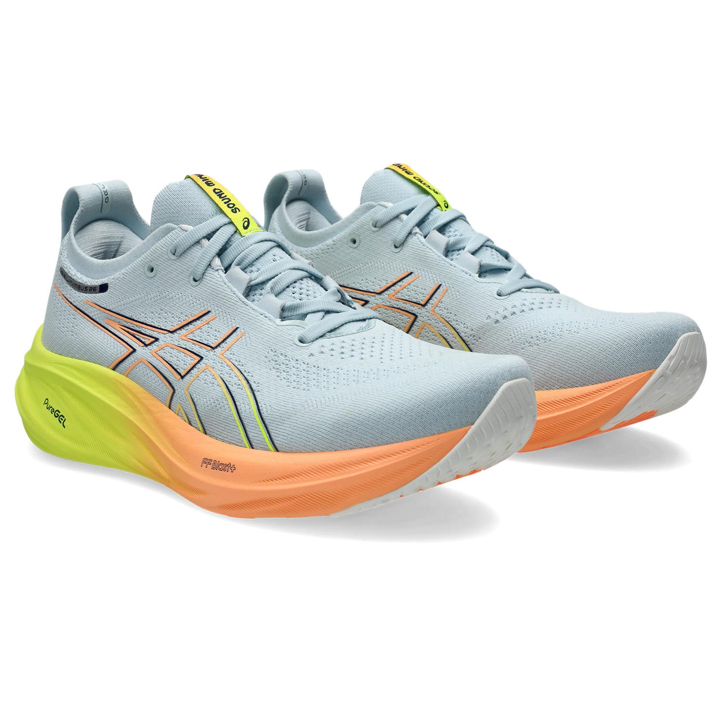 Asics Gel-Nimbus 26 Men's Paris -Light Celadon/Safety Yellow