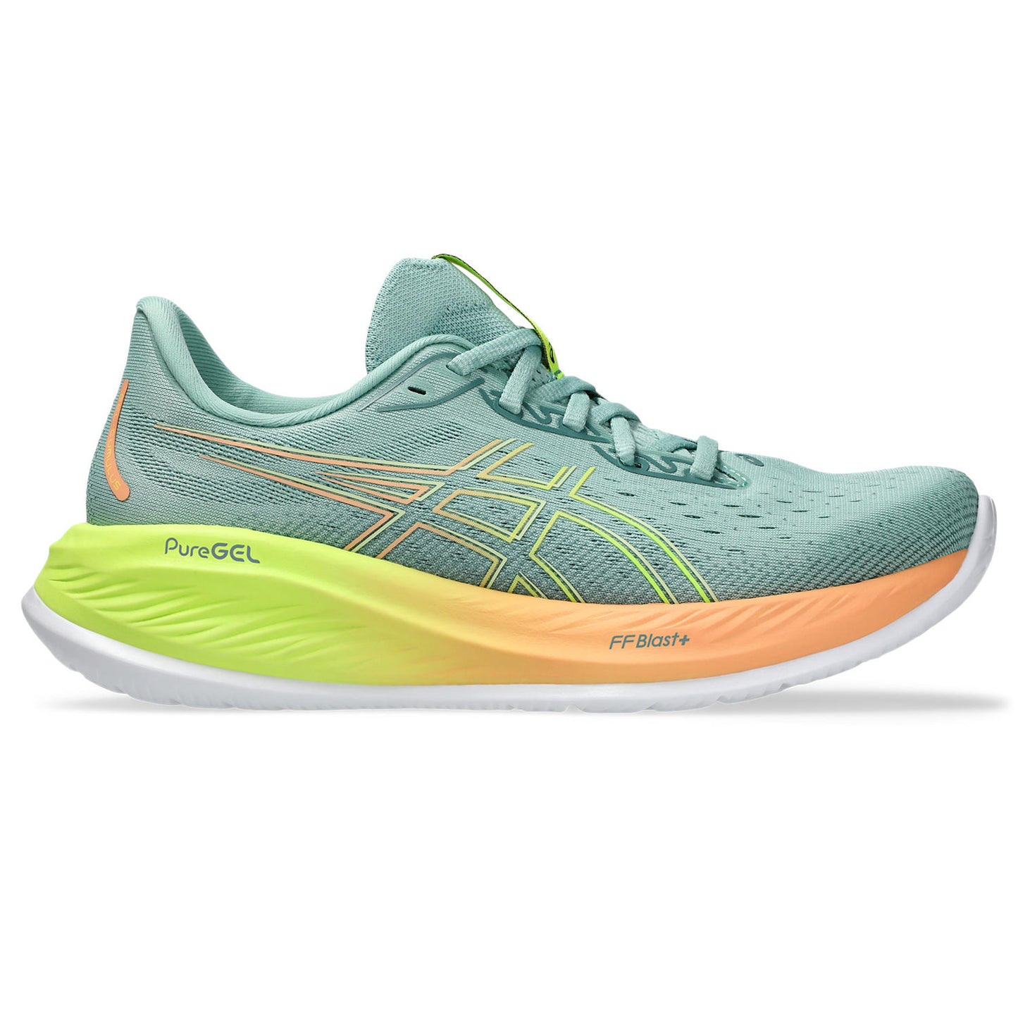 Asics Gel-Cumulus 26 Women's Paris - Light Celadon/Safety Yellow