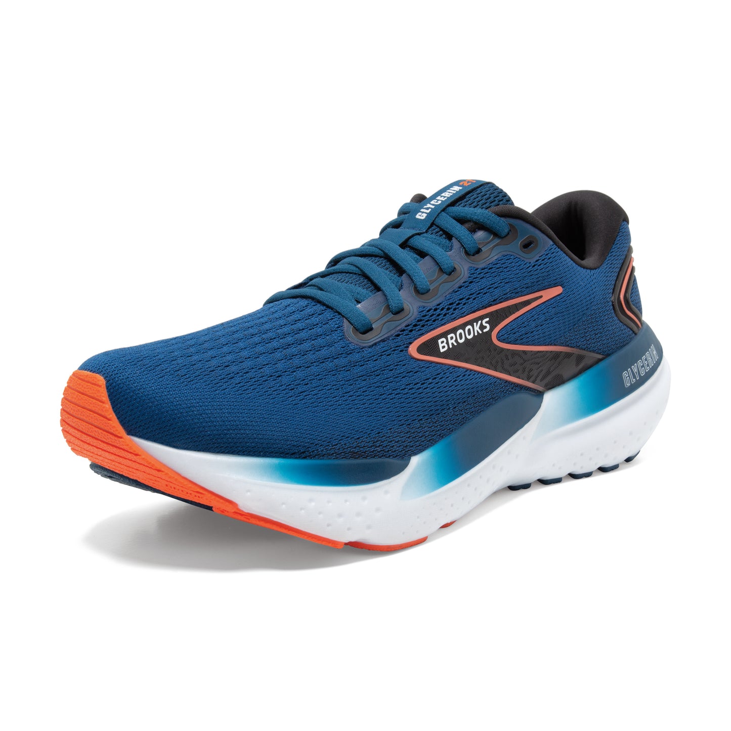 Brooks Glycerin 21 Men's - Blue Opal/Black/Nasturtium