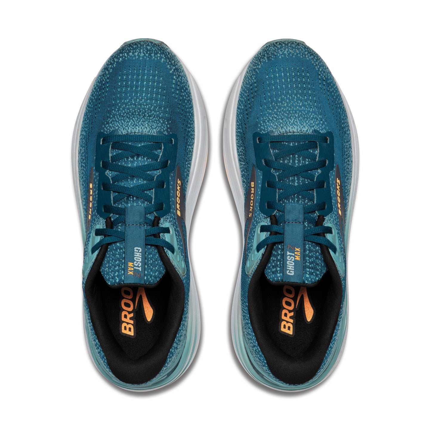 Brooks Ghost Max 2 Men's- Moroccan Blue/Aqua/Orange Pop