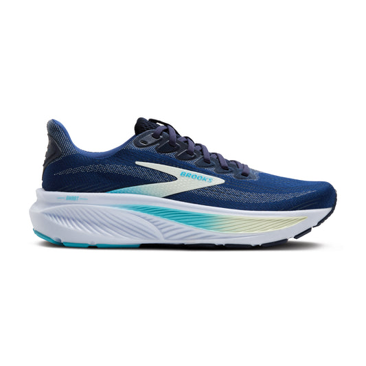 Brooks Ghost 17 Wide Women's - Navy/Green/Turquiose
