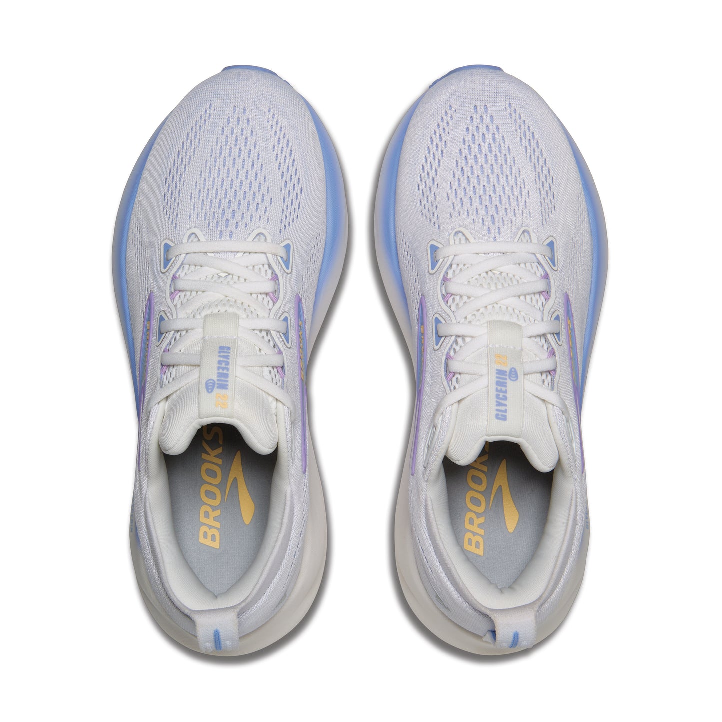 Brooks Glycerin 22 Women's - White/Blue Heron/Apricot