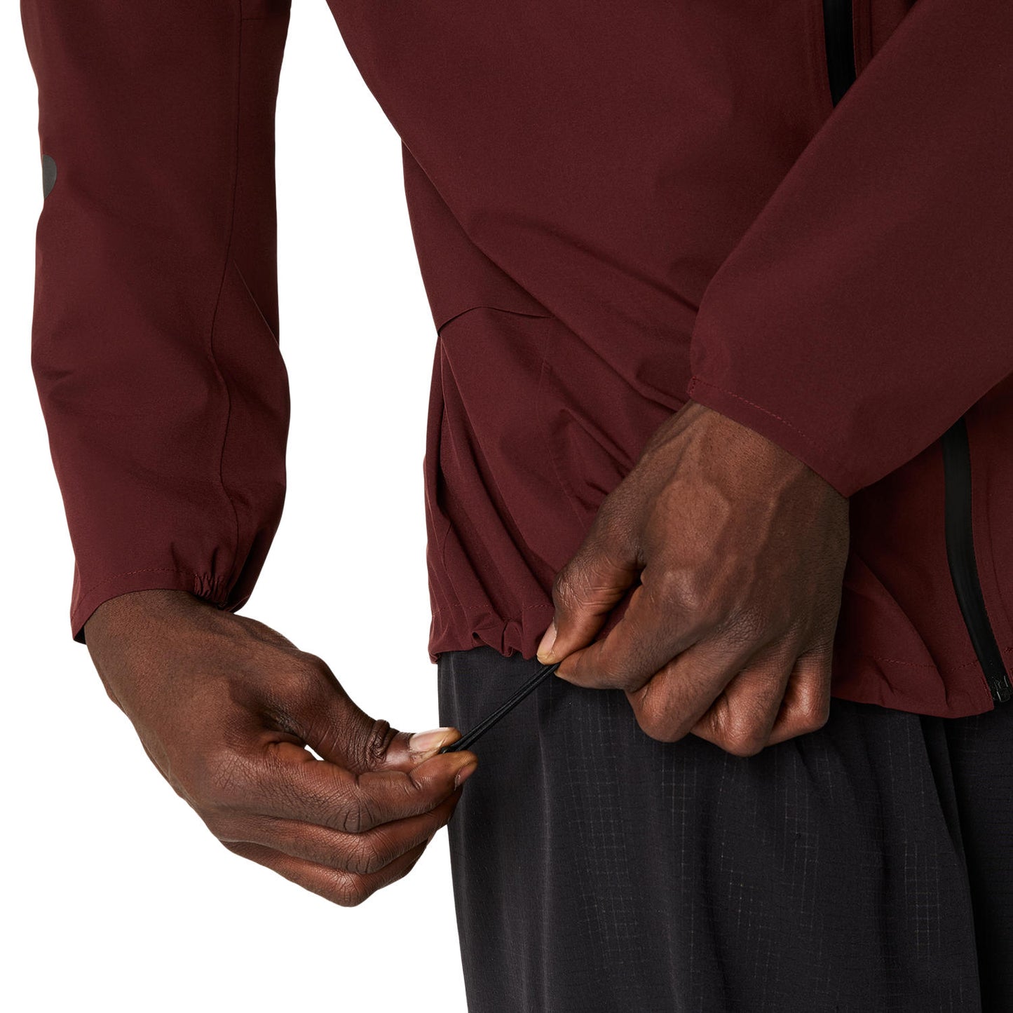 Asics Metarun Waterproof Jacket Men's -Dark Red Planet