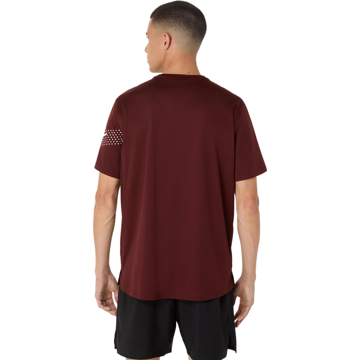 Asics Icon SS Top Men's - Dark Red Planet