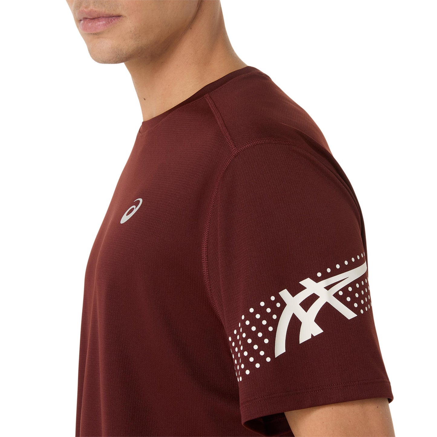 Asics Icon SS Top Men's - Dark Red Planet