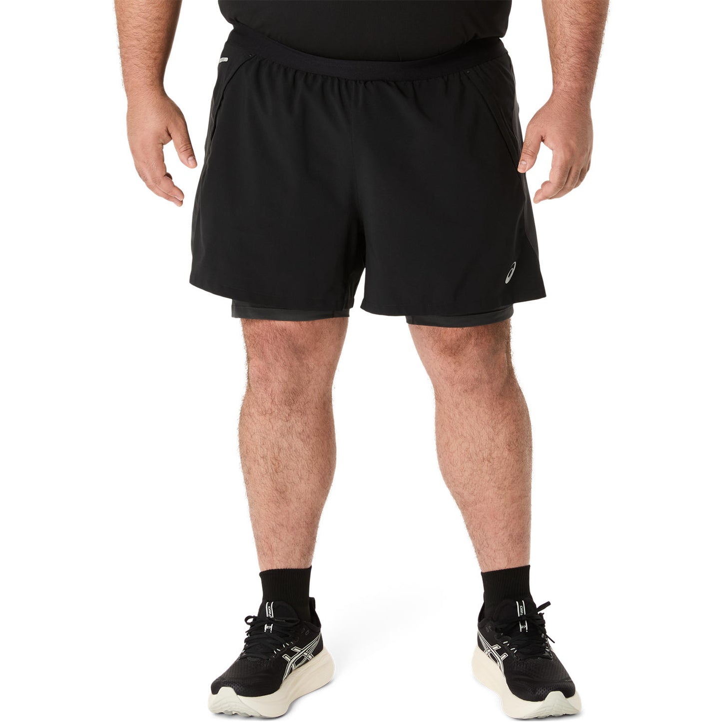 Asics Road 2-in-1 5 inch Shorts Men's - Performance Black/Graphite Grey