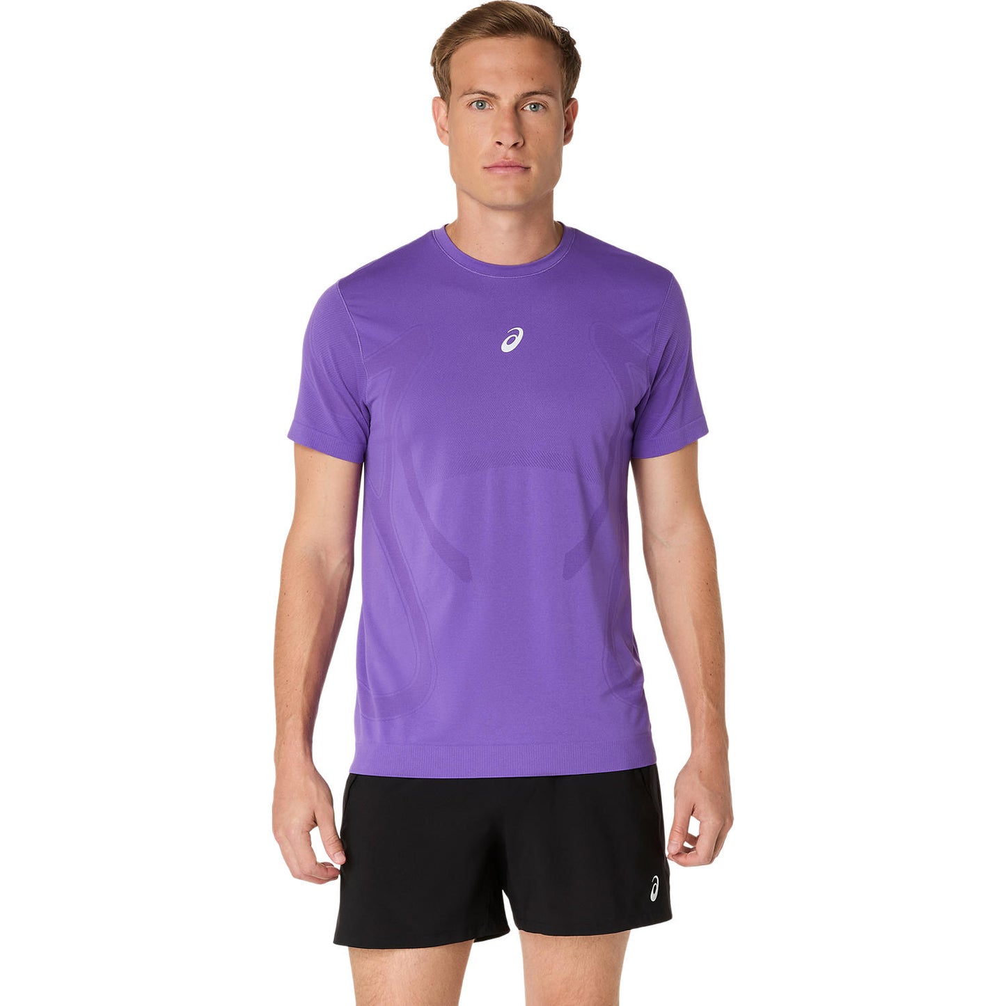 Asics Road Seamless SS Top Men's - Edo Purple