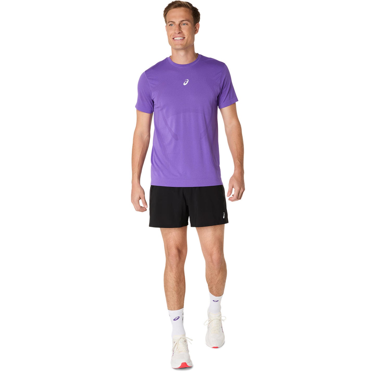 Asics Road Seamless SS Top Men's - Edo Purple
