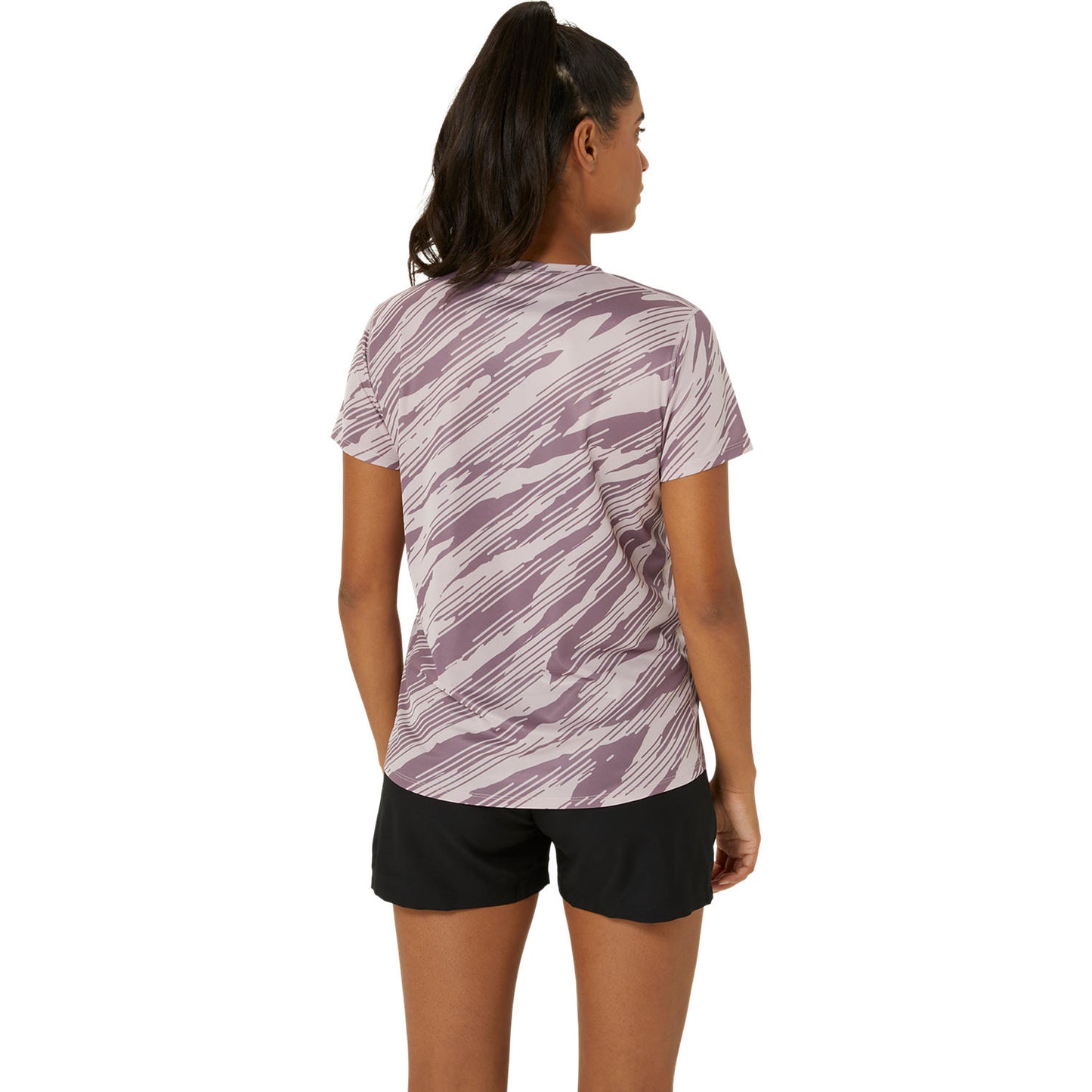 Asics Core All Over Print SS Top Women's - Watershed Rose/Dusty Mauve