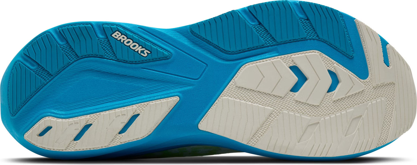 Brooks Ghost Amp - White/Blue/Green