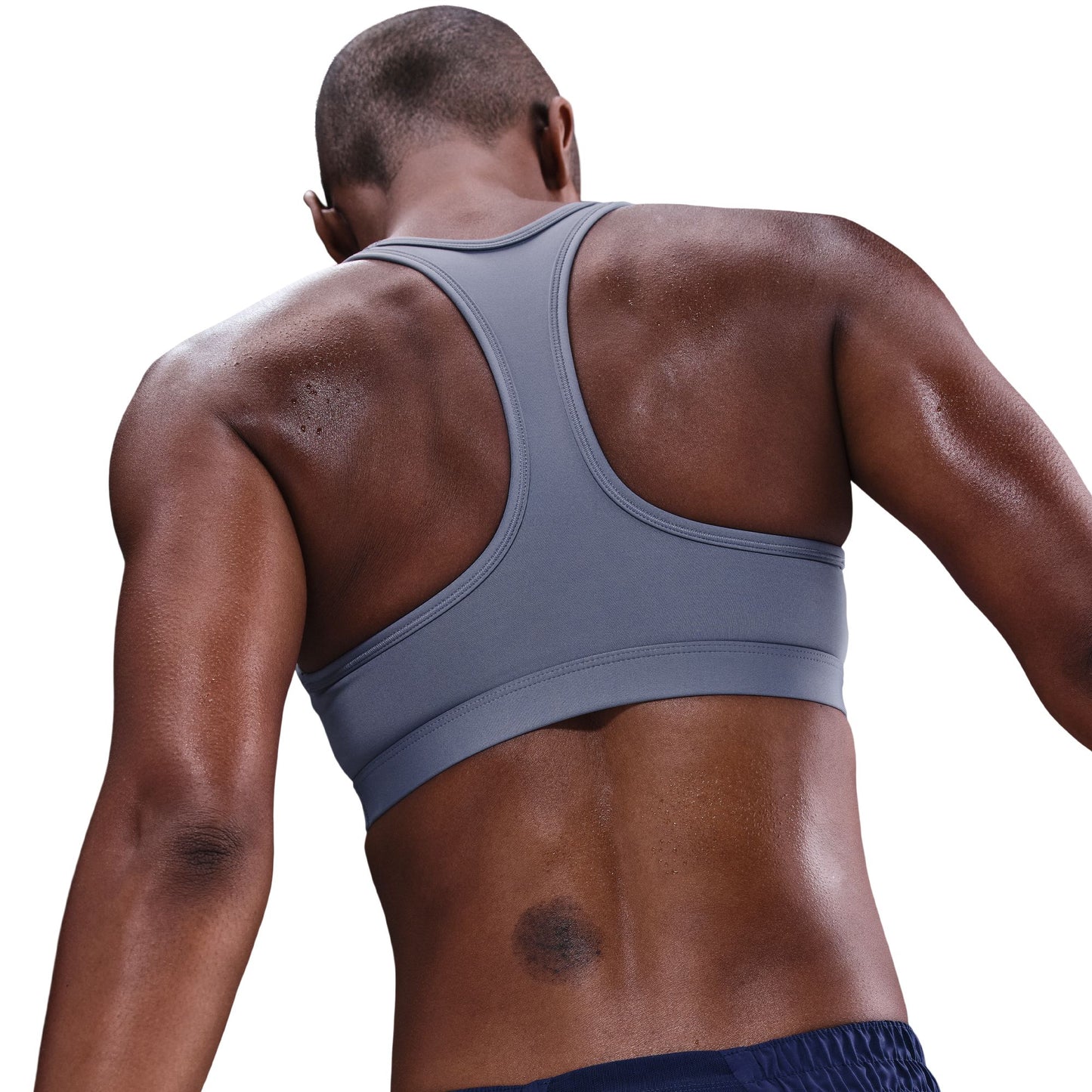Nike Swoosh Medium Support Padded Sports Bra - Cannon/White