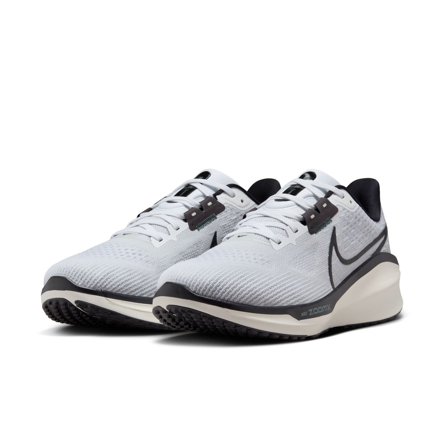 Nike Vomero 17 Men's Running Shoes - White/Black-Pure Platinum-Vintage Green