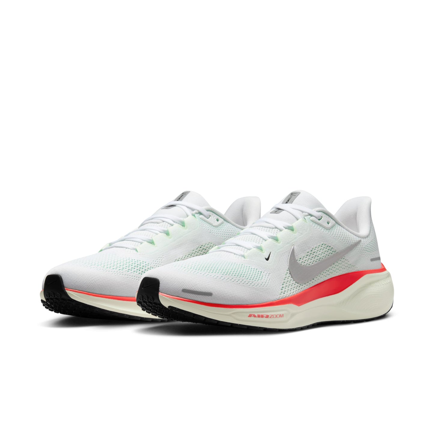 Nike Air Zoom Pegasus 41 Men's - White/Metallic Silver/Barely Green