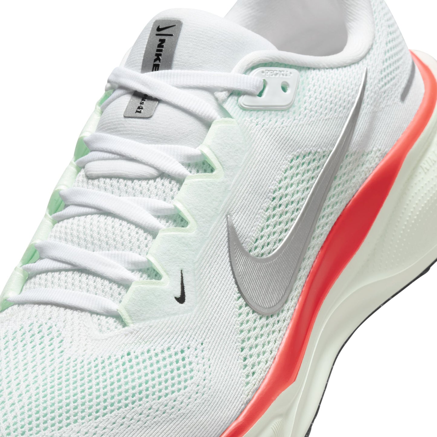 Nike Air Zoom Pegasus 41 Men's - White/Metallic Silver/Barely Green