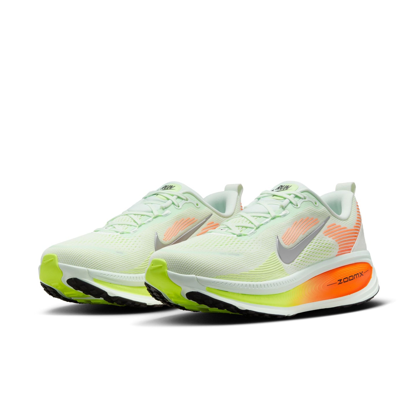Nike Vomero 18 Men's Running Shoes - Barely Green/Hyper Crimson/Barely Volt/Metallic Silver
