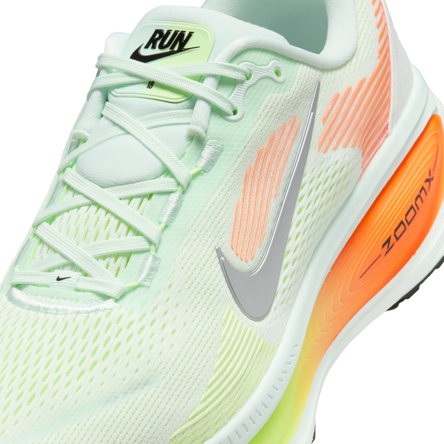 Nike Vomero 18 Men's Running Shoes - Barely Green/Hyper Crimson/Barely Volt/Metallic Silver