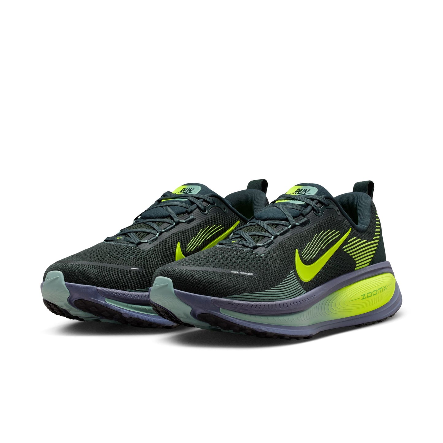Nike Vomero 18 Men's Running Shoes - Seaweed Sanded Purple Volt