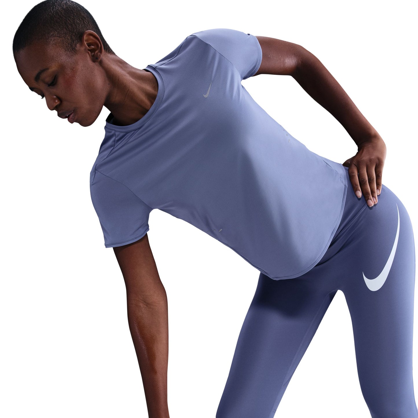 Nike Swift Dri-Fit Short Sleeve Top - World Indigo/reflective Silver