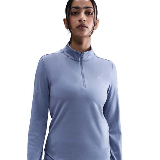 Nike Swift Women's Dri-FIT UV 1/4-Zip Running Top - Cannon/Reflective Silver