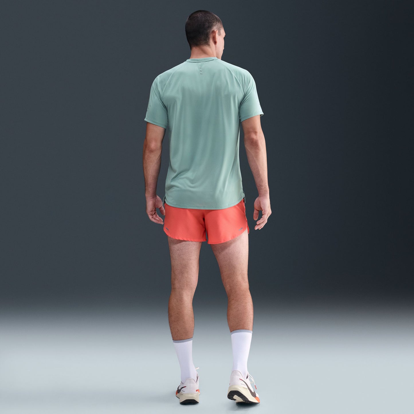 Nike Stride Men's Dri-FIT ADV Short-Sleeve Running Top - Cannon/Reflective Silver