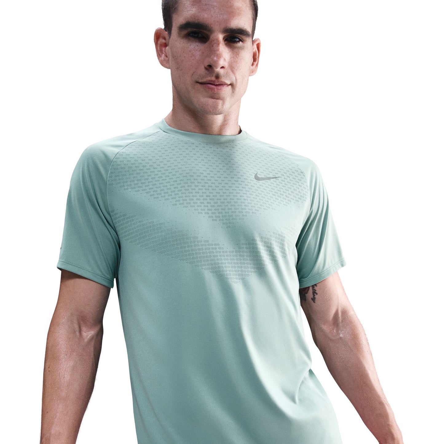 Nike Stride Men's Dri-FIT ADV Short-Sleeve Running Top - Cannon/Reflective Silver