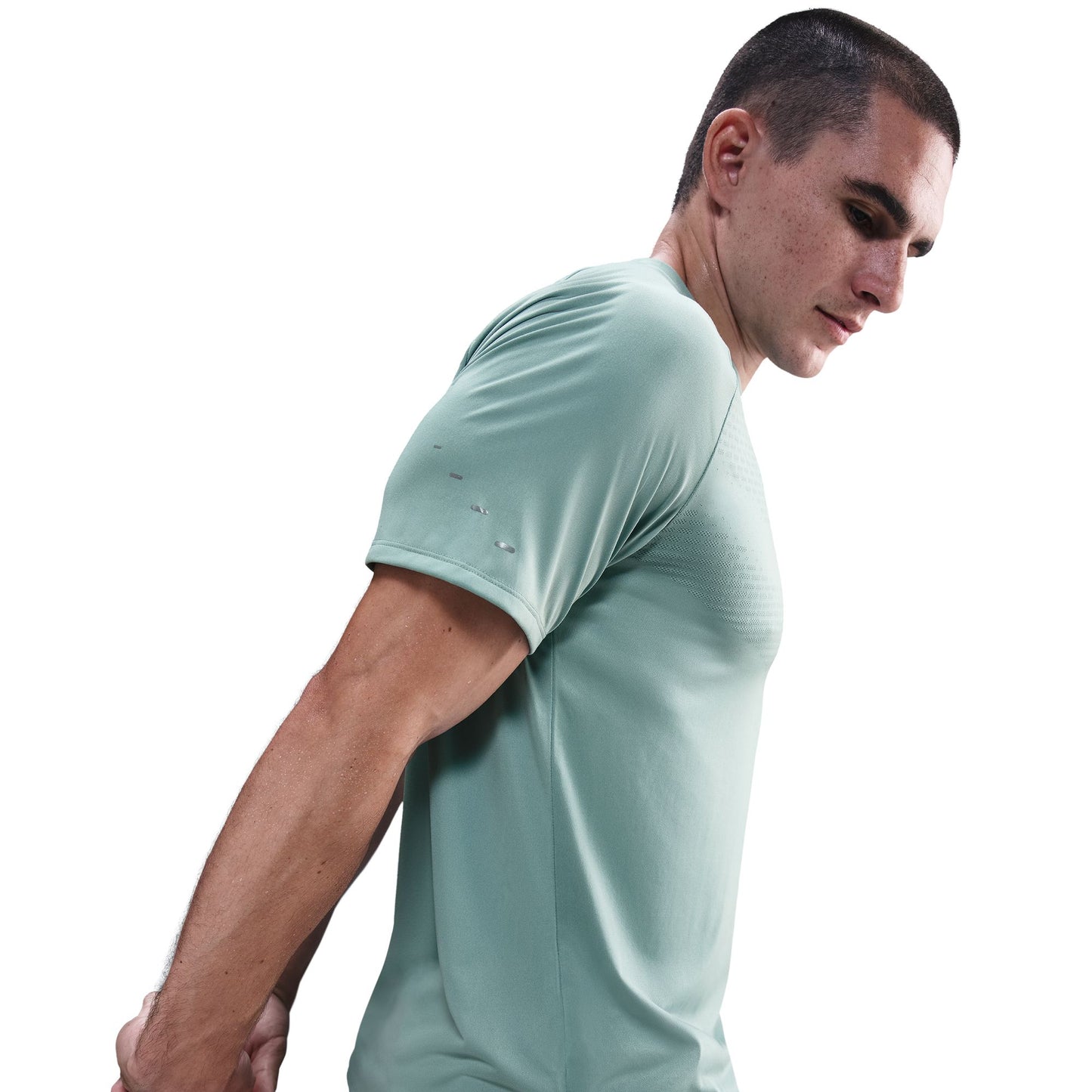 Nike Stride Men's Dri-FIT ADV Short-Sleeve Running Top - Cannon/Reflective Silver