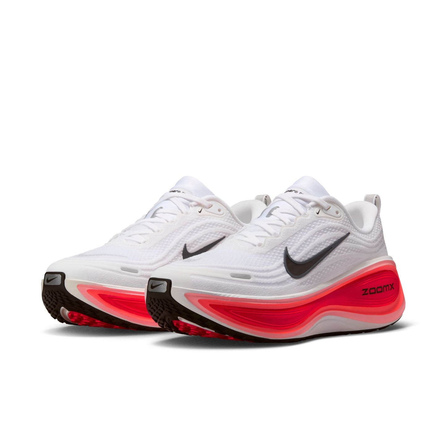 Nike Vomero Plus Men's Running Shoes - White & Bright Crimson