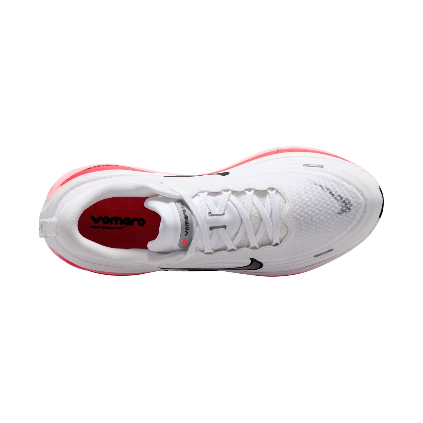 Nike Vomero Plus Men's Running Shoes - White & Bright Crimson