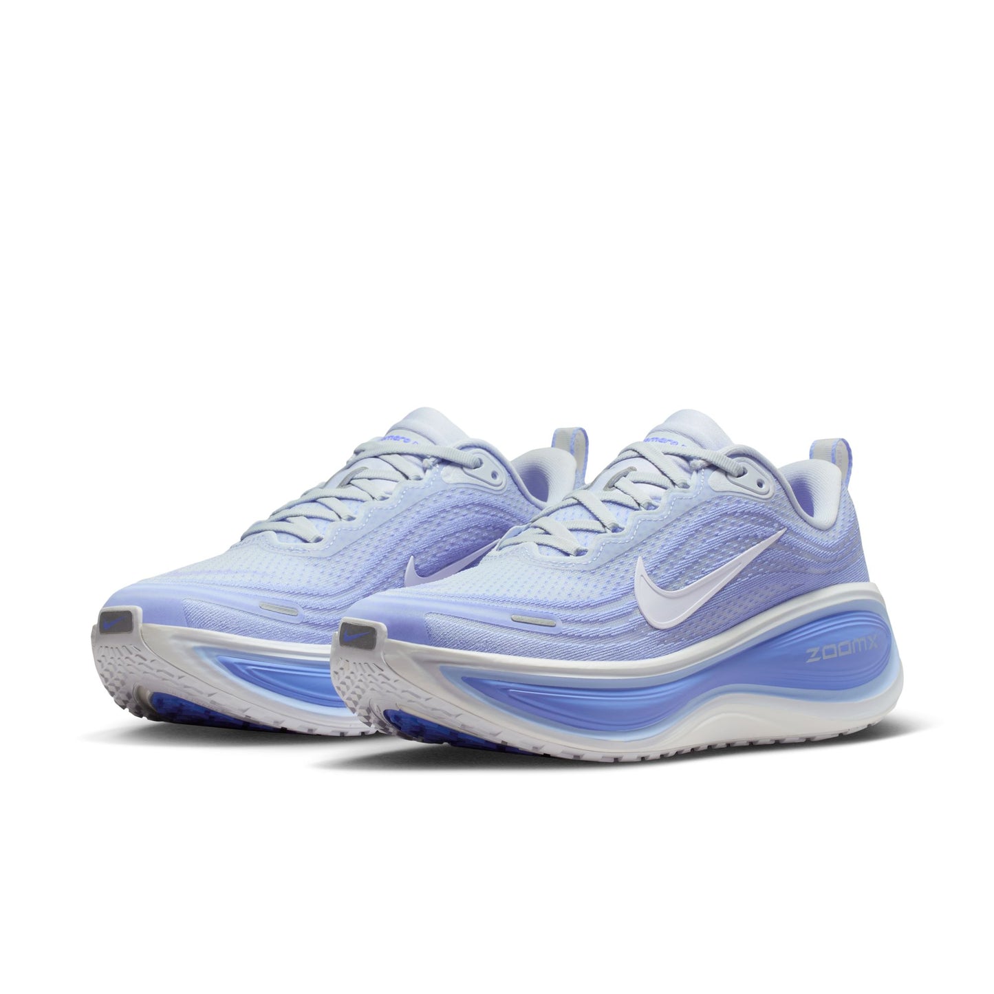 Nike Vomero Plus Women's Road Running Shoes - Football Grey/White/Aluminium/Royal Pulse