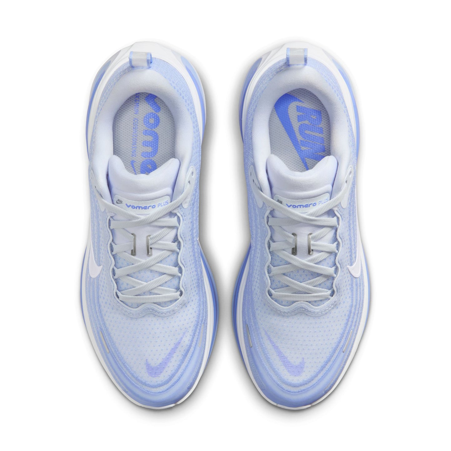 Nike Vomero Plus Women's Road Running Shoes - Football Grey/White/Aluminium/Royal Pulse