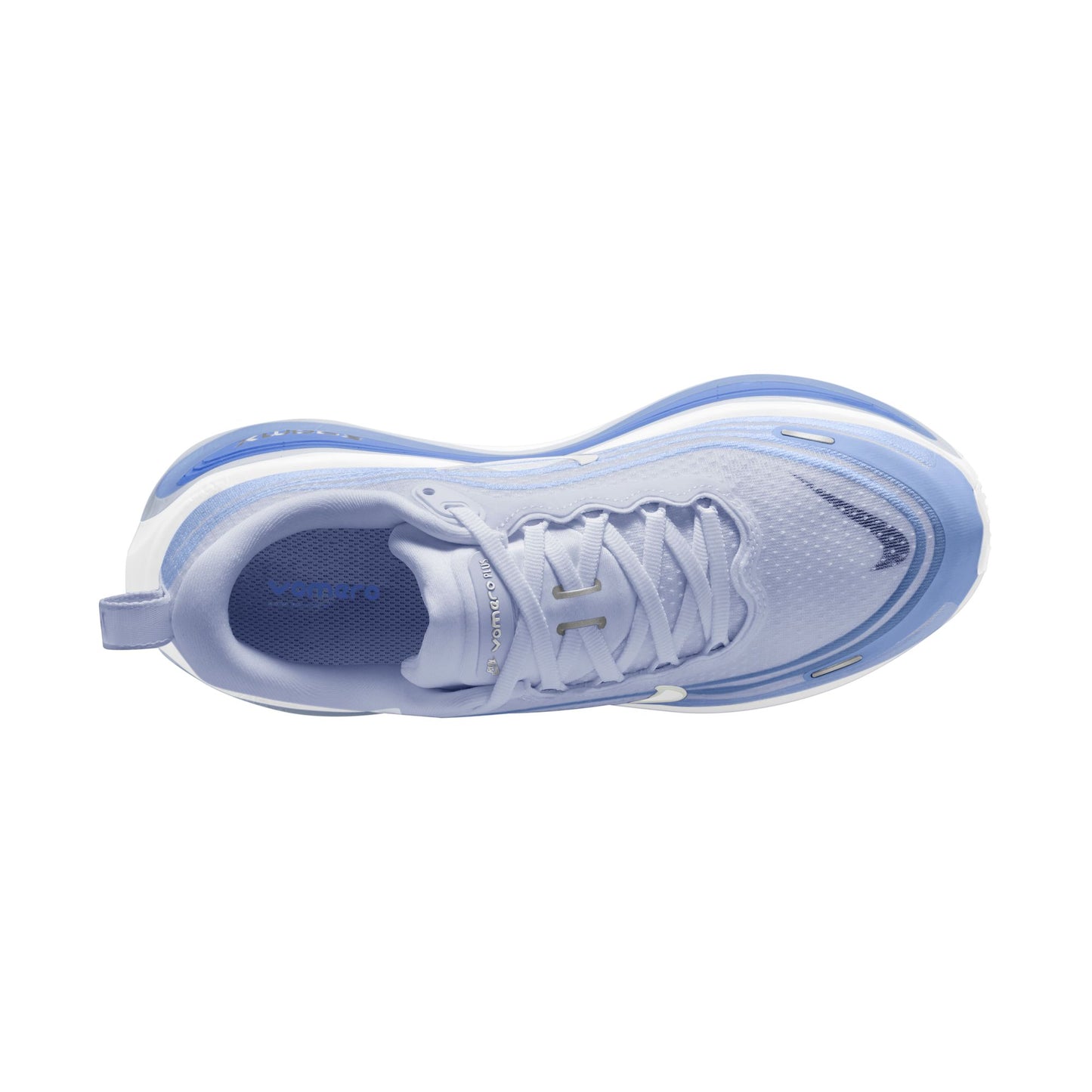 Nike Vomero Plus Women's Road Running Shoes - Football Grey/White/Aluminium/Royal Pulse