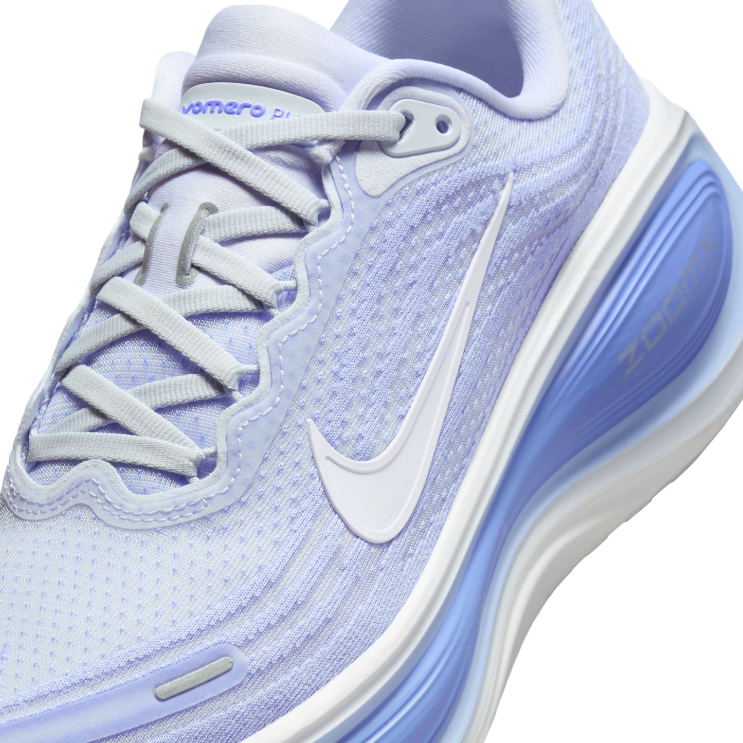 Nike Vomero Plus Women's Road Running Shoes - Football Grey/White/Aluminium/Royal Pulse