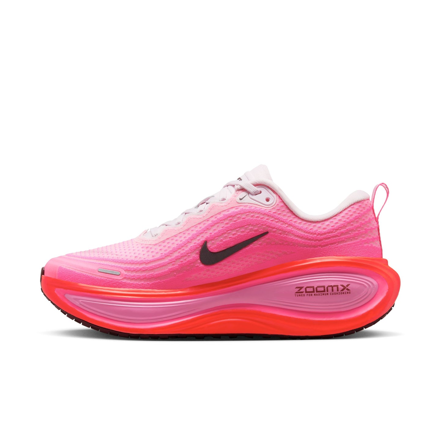 Nike Vomero Plus Women's Road Running Shoes - Hyper Pink/Burgundy Crush-Bright Crimson