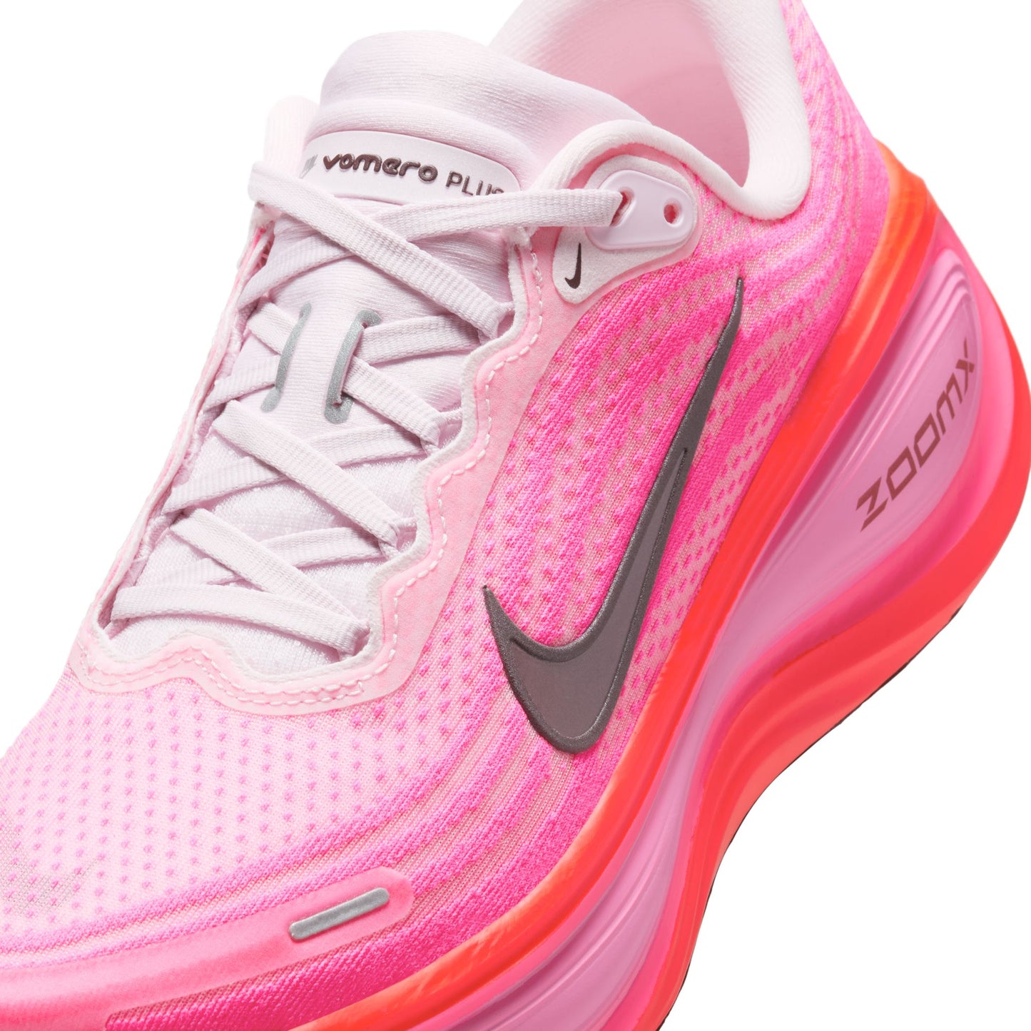 Nike Vomero Plus Women's Road Running Shoes - Hyper Pink/Burgundy Crush-Bright Crimson