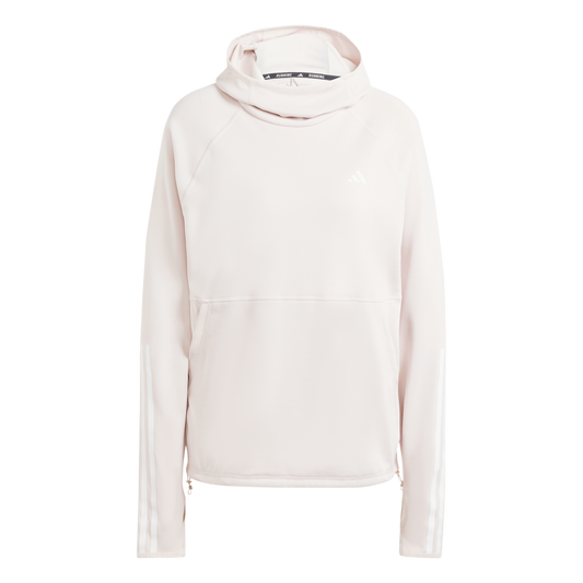 Adidas Own The Run 3-Stripe Hoodie Women's - Putty Mauve