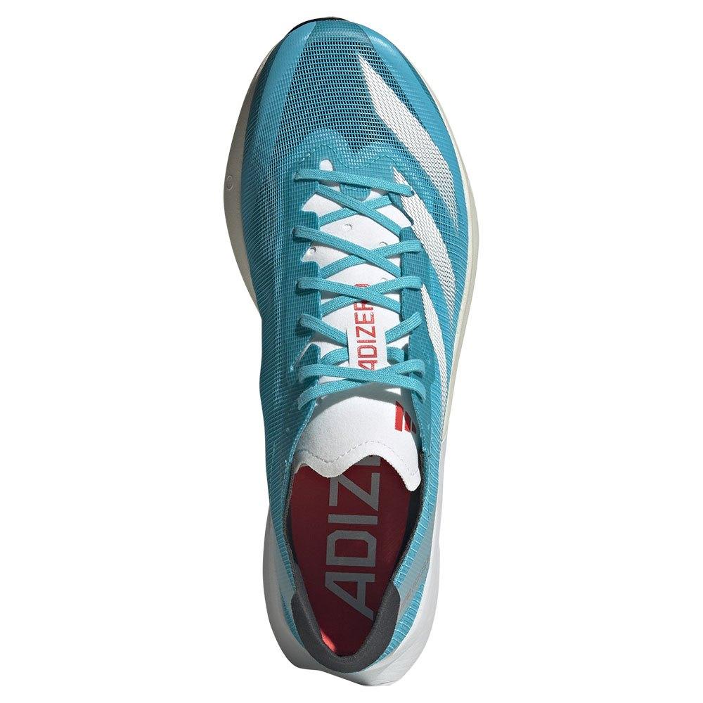 Adidas ADIZERO ADIOS 8 Men's - LucidCyan /White/Red - The Sweat Shop