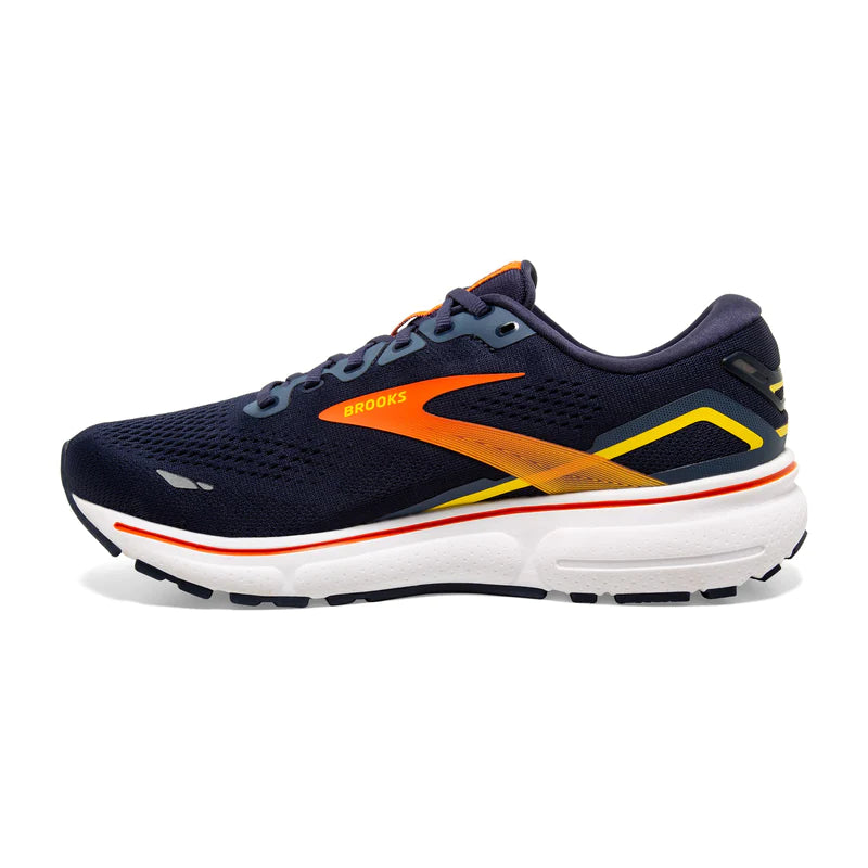 Brooks Ghost 15 Men's- Peacoat/Red/Yellow