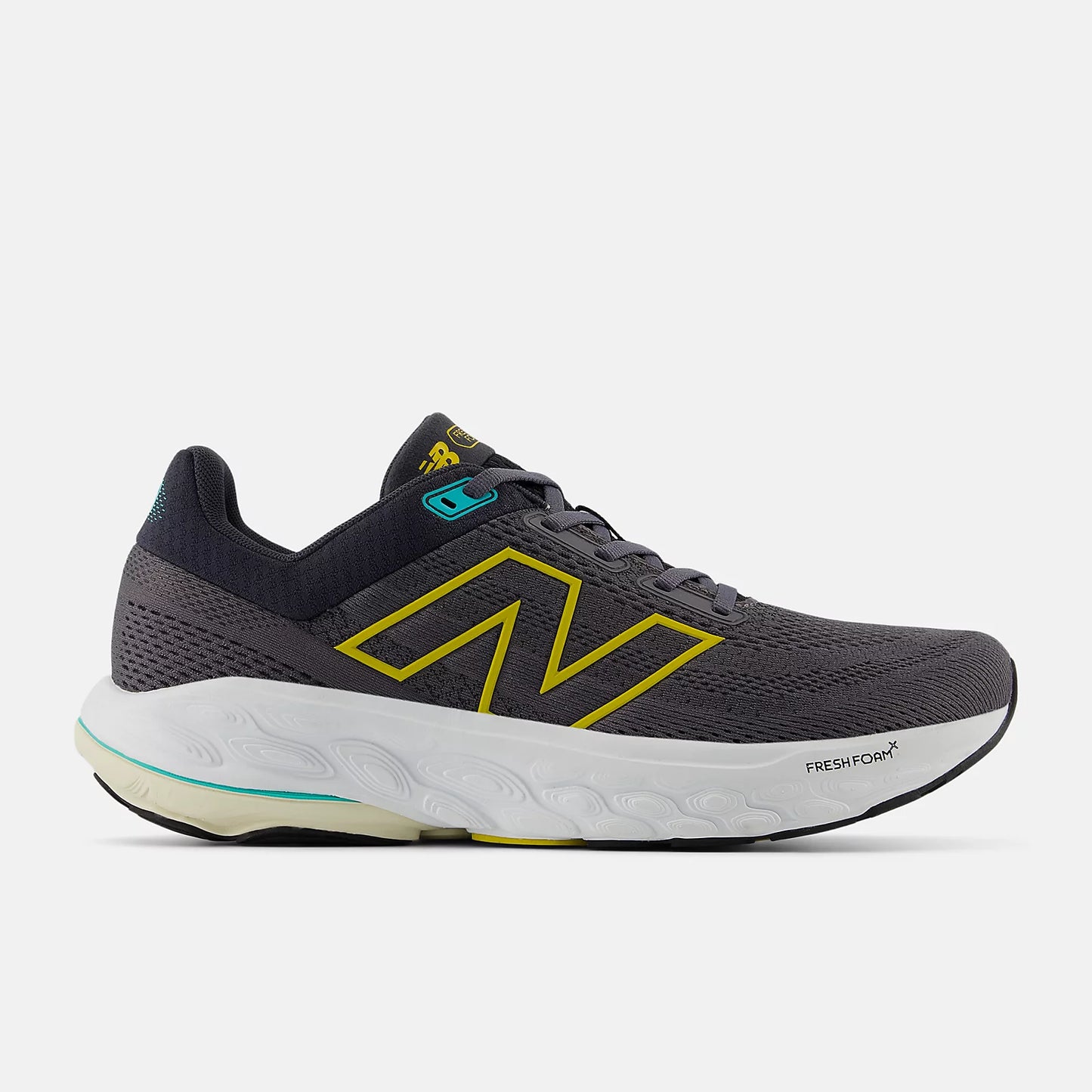 New Balance Fresh Foam X 860v14 Wide (2E) Men's - Magnet with Ginger Lemon/Cyber Jade