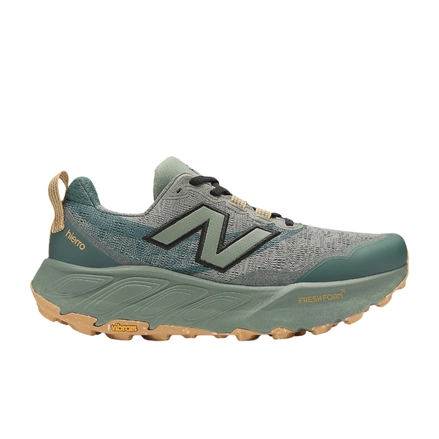 New Balance Fresh Foam X Hierro V9 Wide Men's -Dark Juniper/Black/Dried Apricot