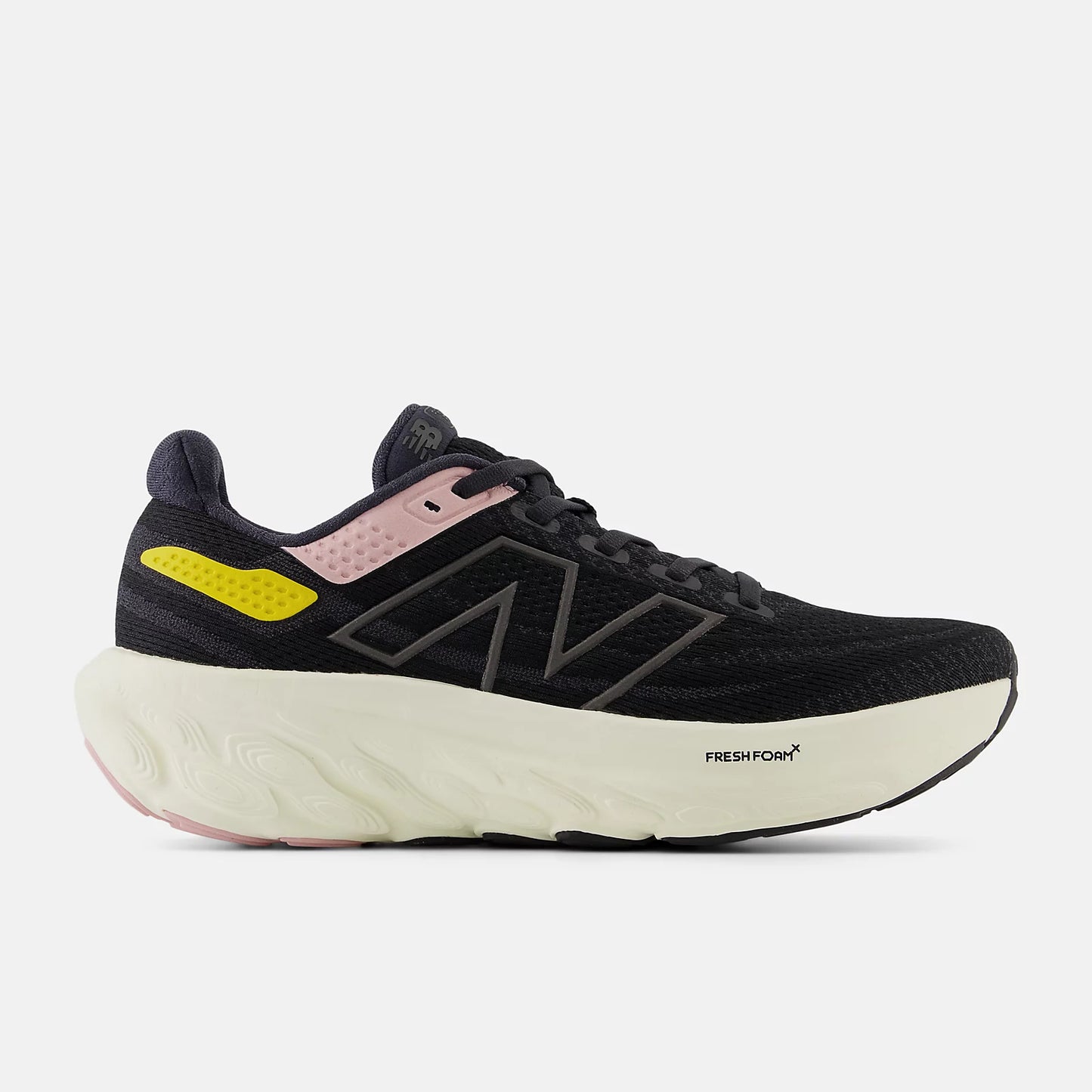 New Balance Fresh Foam X 1080v13 Wide Women's- Black/Orb pink and Ginger Lemon