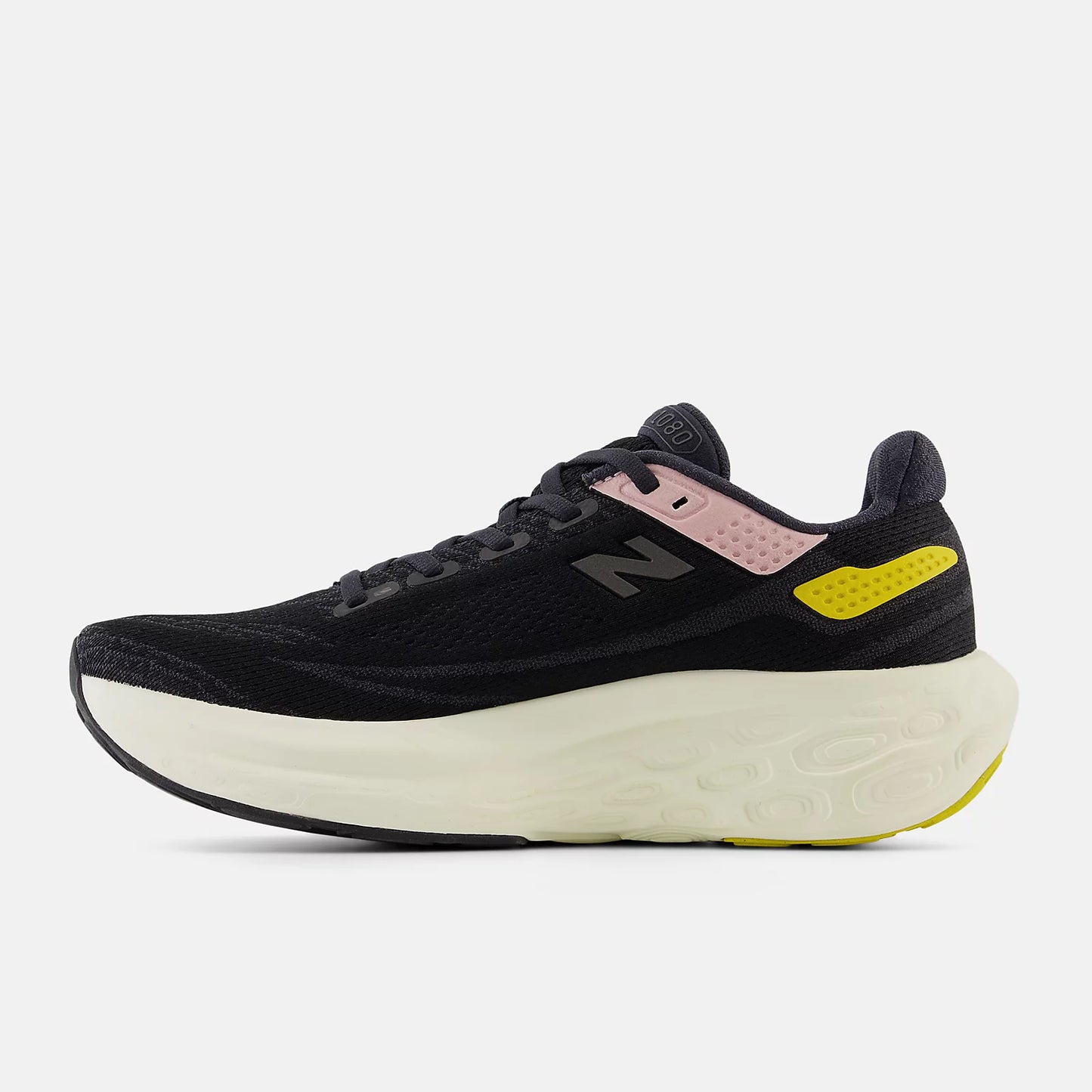 New Balance Fresh Foam X 1080v13 Wide Women's- Black/Orb pink and Ginger Lemon