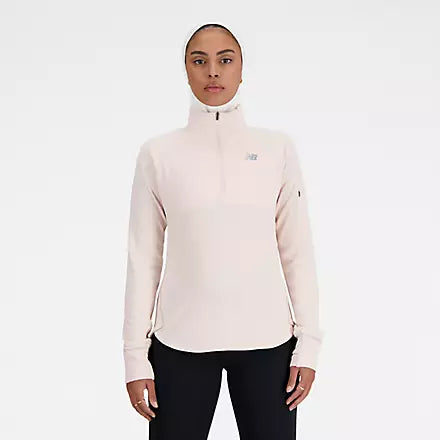 New Balance Heat Grid Half Zip Women's - Quartz pink Heather