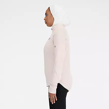 New Balance Heat Grid Half Zip Women's - Quartz pink Heather