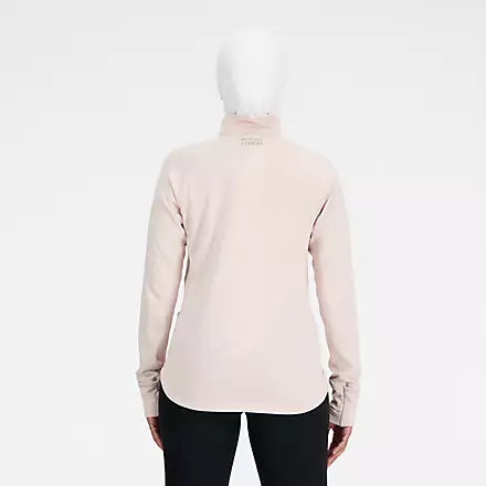New Balance Heat Grid Half Zip Women's - Quartz pink Heather