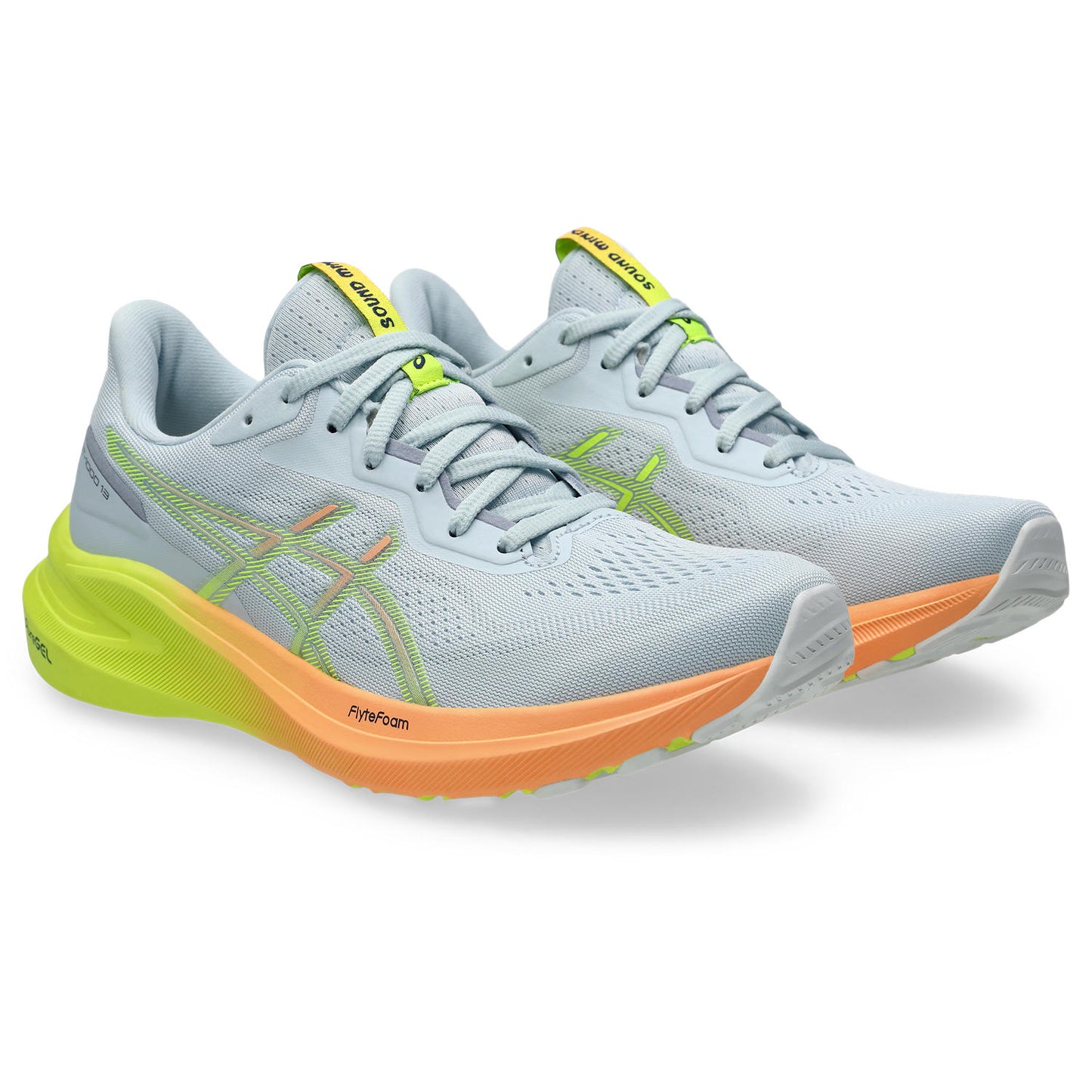 Asics GT-1000 13 Women's Paris - Cool Grey/Safety Yellow