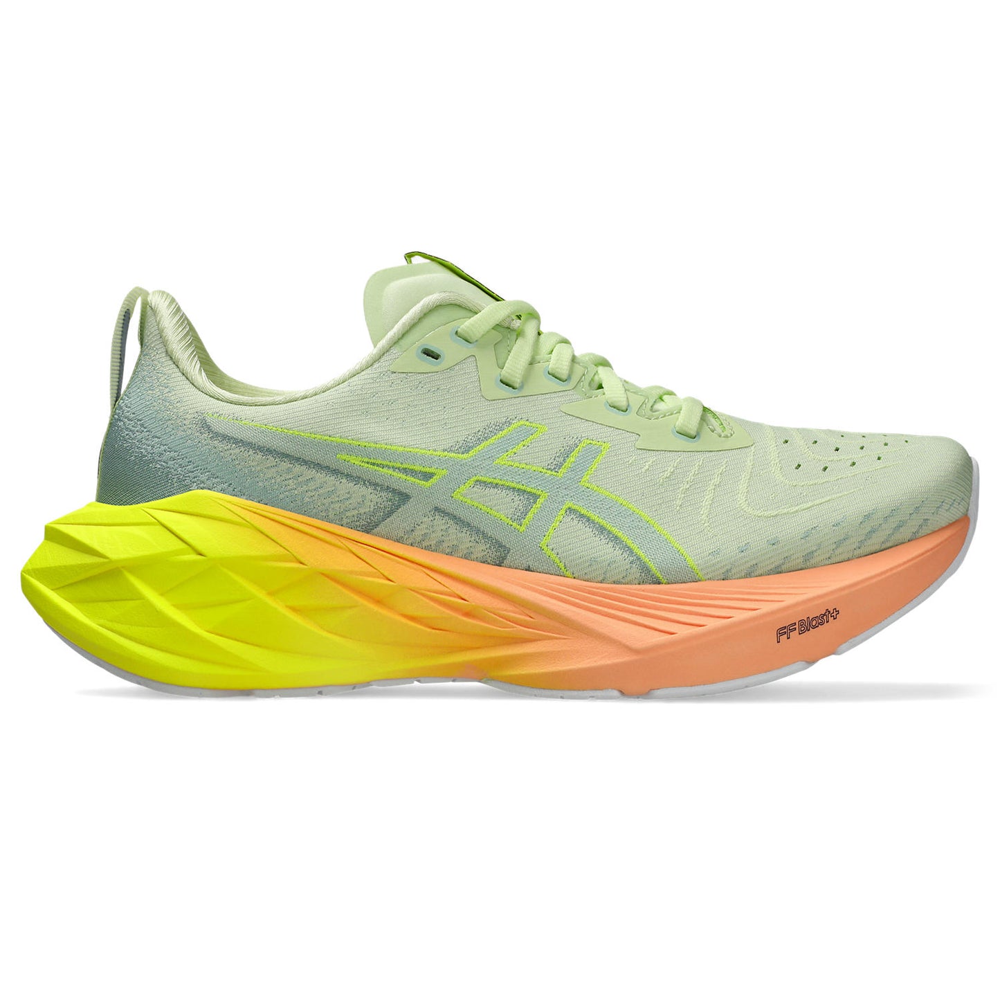 Asics Novablast 4 Women's Paris  -Cool Grey/Safety Yellow