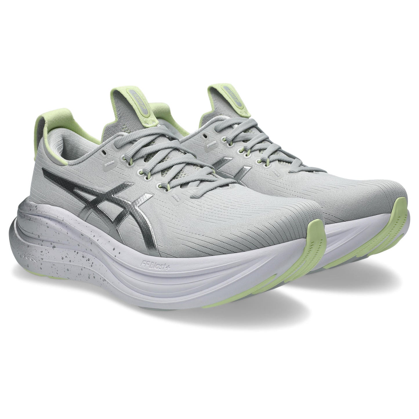 Asics Gel-Nimbus 28 Platinum Women's - Platinum/Glow Green