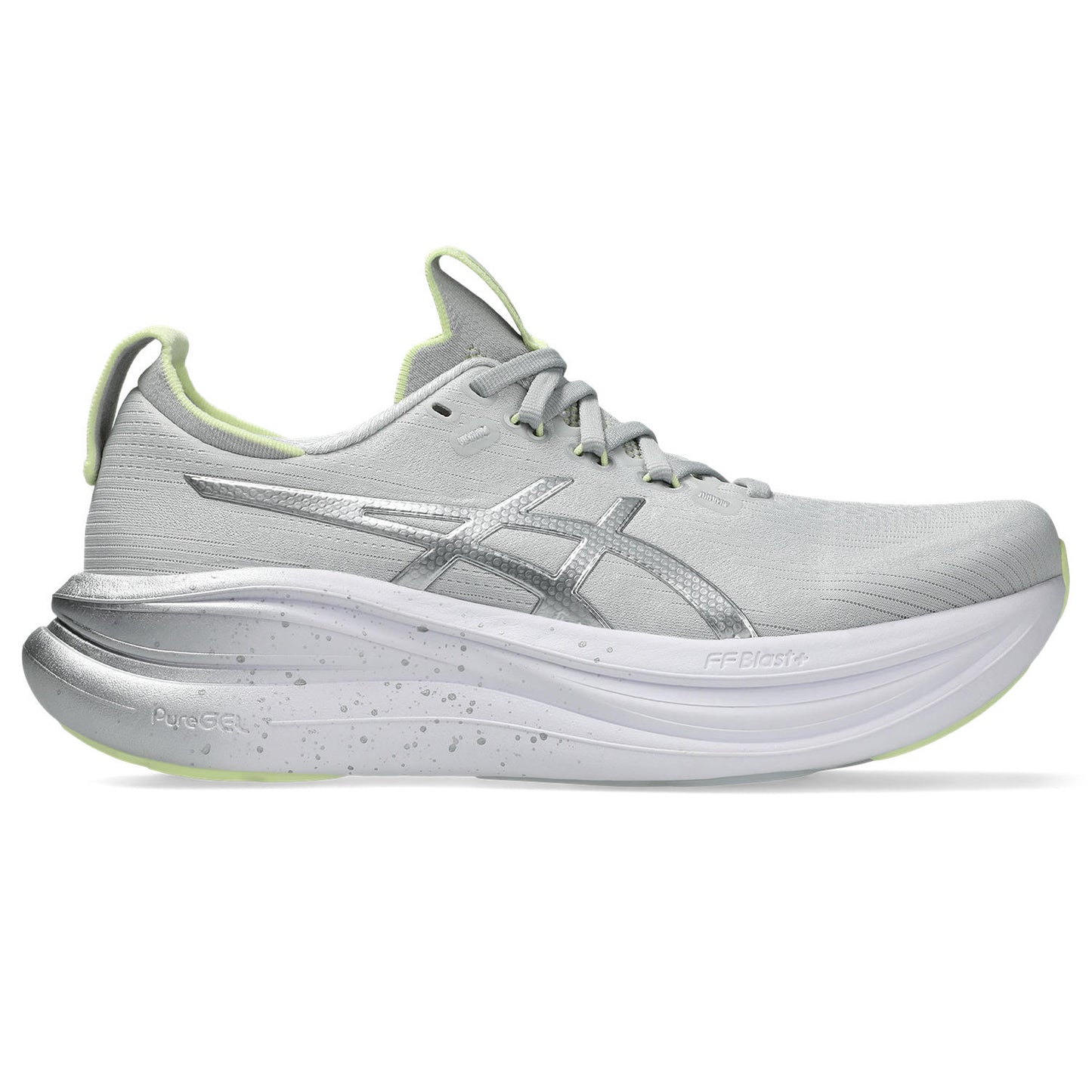 Asics Gel-Nimbus 28 Platinum Women's - Platinum/Glow Green